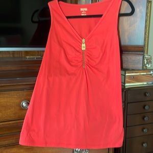 Michael Kors Sea Coral Sleeveless Tank Excellent Condition Never Worn size M